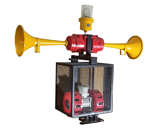 Flameproof Audio Siren Combined with Voice Hooter